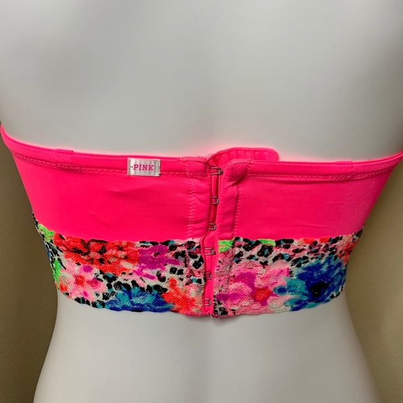 PINK Victoria’s Secret floral animal print bustier - Picture 5 of 7